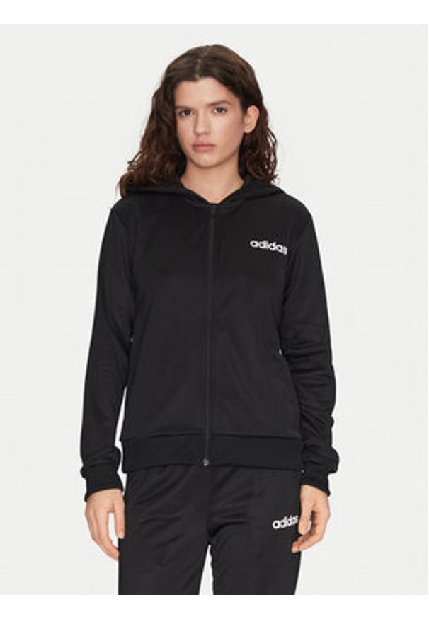 Adidas - adidas Dres Essentials Linear JD2695 Czarny Slim Fit. Kolor: czarny. Materiał: syntetyk