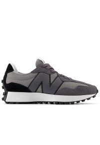 Buty New Balance U327MD - szare. Okazja: na co dzień. Zapięcie: sznurówki. Kolor: szary. Materiał: zamsz, prążkowany, materiał, guma, skóra. Szerokość cholewki: normalna