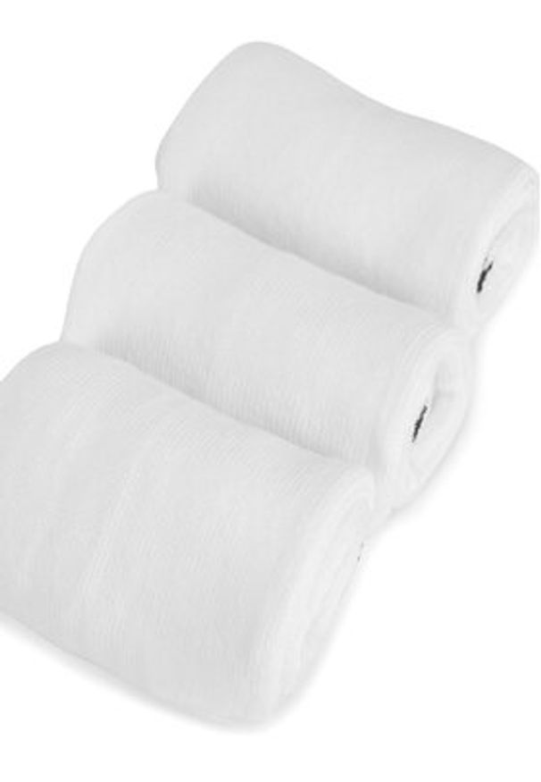 Kappa Skarpety długie Z4448_AW24 (3-PACK) Biały. Kolor: biały. Materiał: bawełna