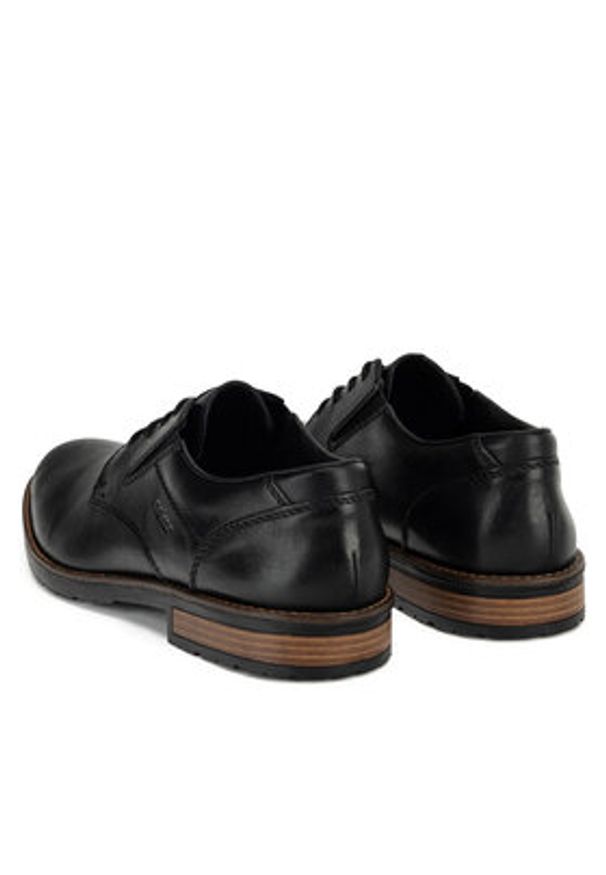 Rieker Półbuty 14621-00 Czarny. Kolor: czarny. Materiał: skóra