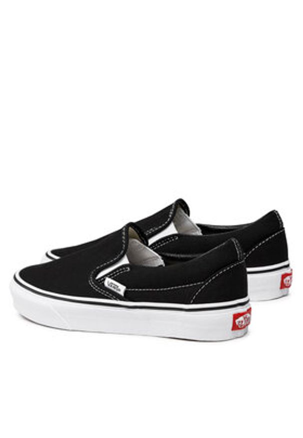 Vans Tenisówki Classic Slip-On VN-0EYEBLK Czarny. Zapięcie: bez zapięcia. Kolor: czarny. Materiał: materiał