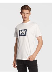 Helly Hansen T-Shirt Box 53285 Biały Regular Fit. Kolor: biały. Materiał: bawełna #1