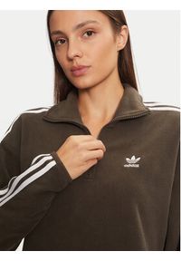 Adidas - adidas Polar Polar Fleece 1/2 Zip IW3164 Zielony Loose Fit. Kolor: zielony. Materiał: syntetyk #4