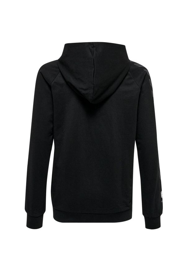 Hummel Bluza dziecięca bawełniana sportowa hml Move Grid Cotton Zip. Typ kołnierza: kaptur. Kolor: czarny. Materiał: bawełna