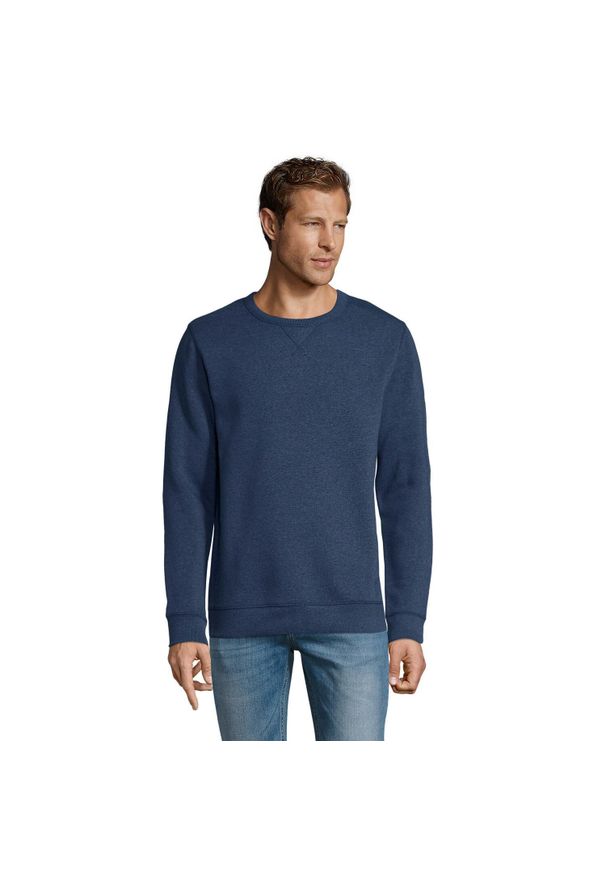 SOL'S - Męska Bluza Z Polibawełny Sully. Kolor: szary