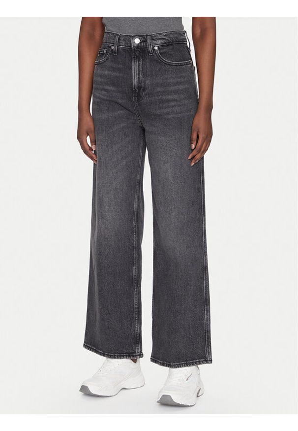 Tommy Jeans Jeansy Claire DW0DW20660 Szary Wide Leg. Kolor: szary