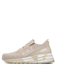 EA7 Emporio Armani Sneakersy X8X095 XK240 S645 Beżowy. Kolor: beżowy. Materiał: skóra #7