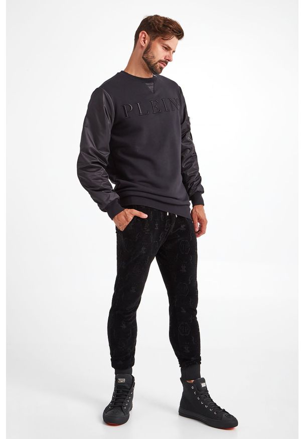 Philipp Plein - BLUZA PHILIPP PLEIN. Materiał: tkanina, satyna. Wzór: haft