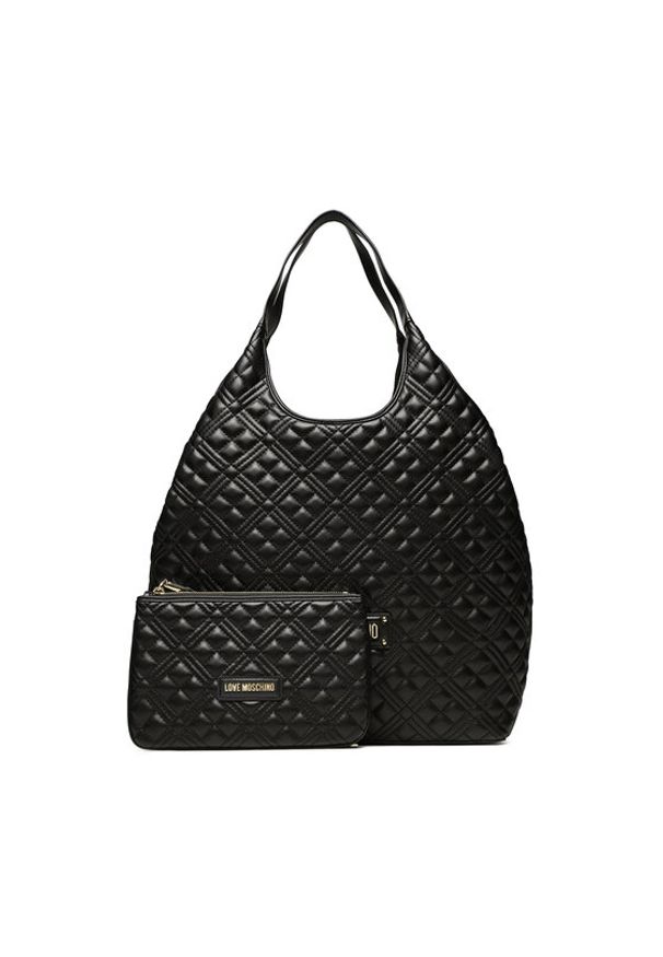 Love Moschino - LOVE MOSCHINO Torebka JC4070PP1HLA0000 Czarny. Kolor: czarny. Materiał: skórzane