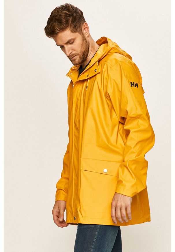 Helly Hansen - Kurtka przeciwdeszczowa. Okazja: na co dzień. Typ kołnierza: kaptur. Kolor: żółty. Styl: casual
