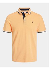 Jack & Jones - Jack&Jones Polo Jjepaulos 12136668 Pomarańczowy Slim Fit. Typ kołnierza: polo. Kolor: pomarańczowy. Materiał: bawełna #4