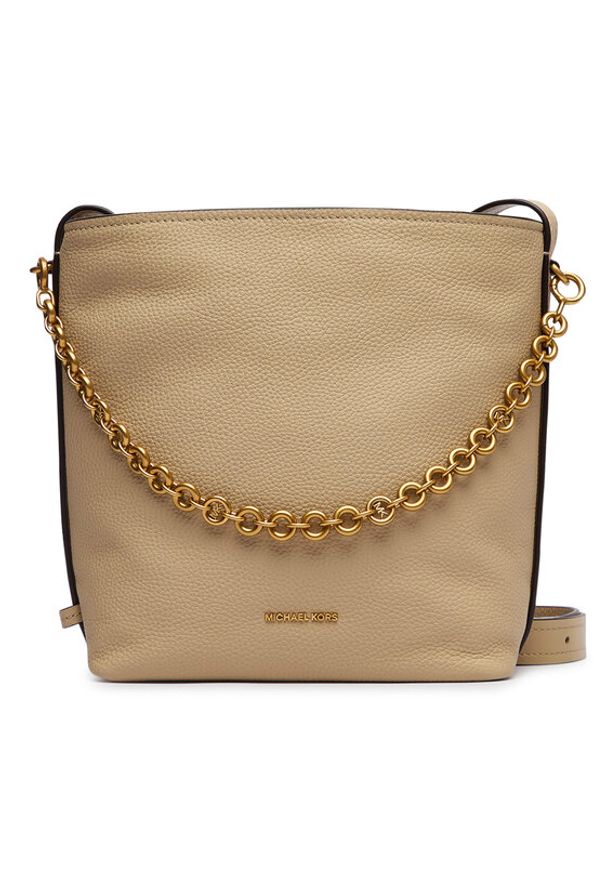 MICHAEL Michael Kors Torebka 30T6AUEM5L Beżowy. Kolor: beżowy. Materiał: skórzane