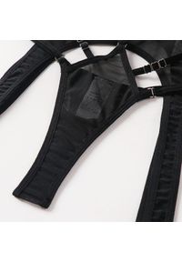 Intica - Pas do pończoch z zestawem na romantyczne wieczory Chihoko. Kolor: zielony. Materiał: materiał #8