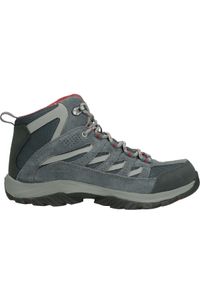 columbia - Buty Trekkingowe Damskie Columbia Crestwood Mid Waterproof. Kolor: szary, beżowy