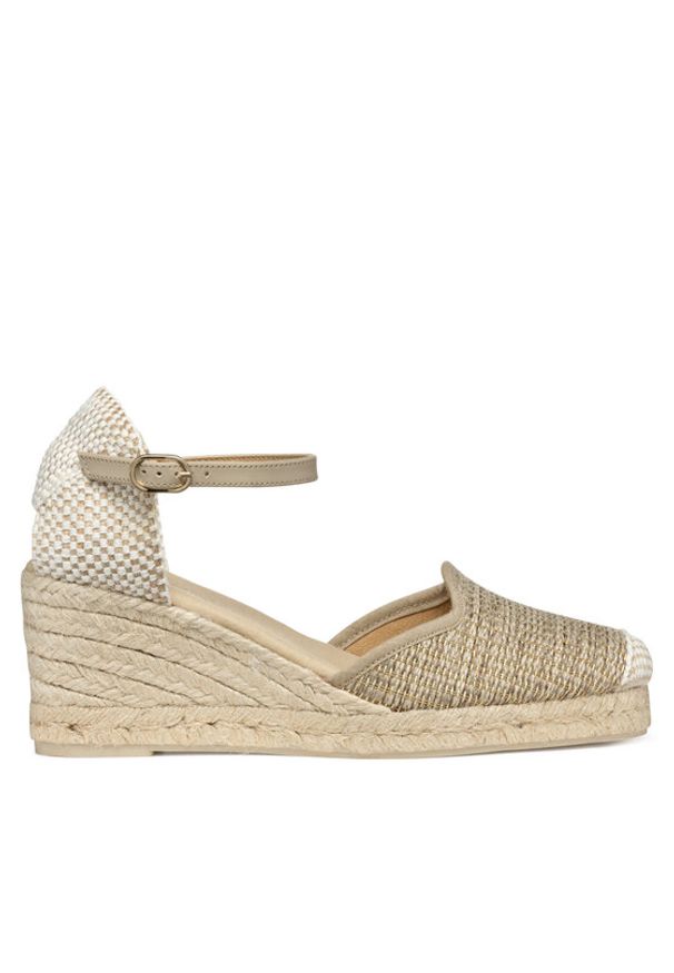 Geox Espadryle D Gelsa Low D55NGE 01106 C6738 Beżowy. Kolor: beżowy. Materiał: materiał