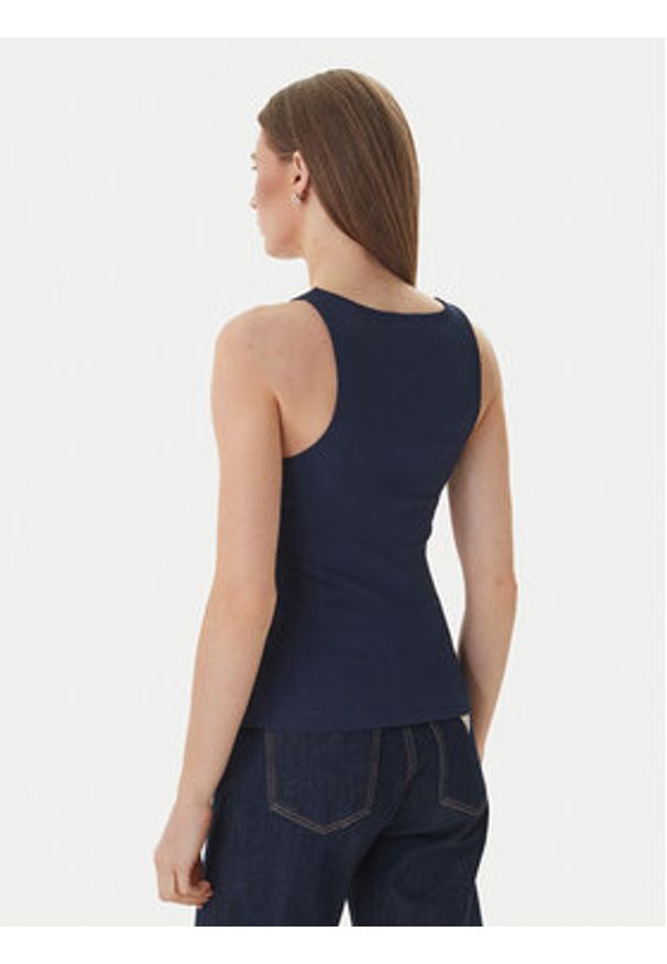 Guess Top W6RP39 KD092 Granatowy Regular Fit. Kolor: niebieski. Materiał: syntetyk