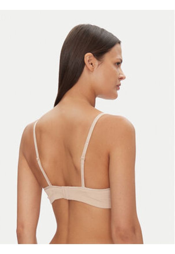 TOMMY HILFIGER - Tommy Hilfiger Biustonosz bardotka UW0UW05378 Beżowy. Kolor: beżowy. Materiał: syntetyk