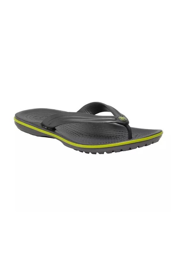 Japonki męskie Crocs Crocband Flip. Zapięcie: bez zapięcia. Kolor: zielony, wielokolorowy, szary. Materiał: materiał, syntetyk. Szerokość cholewki: normalna