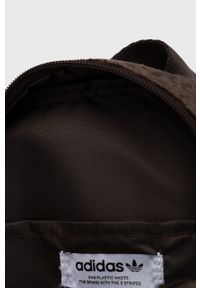 adidas Originals plecak damski kolor brązowy mały gładki. Kolor: brązowy. Materiał: włókno, materiał. Wzór: gładki #5