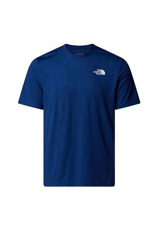 Koszulka męska The North Face 24/7 0A8BEPEEO1 - niebieska. Kolor: niebieski. Materiał: materiał, poliester. Długość rękawa: krótki rękaw. Długość: krótkie