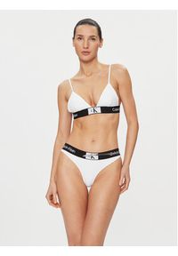 Calvin Klein Swimwear Dół od bikini KW0KW02258 Biały. Kolor: biały. Materiał: syntetyk #4