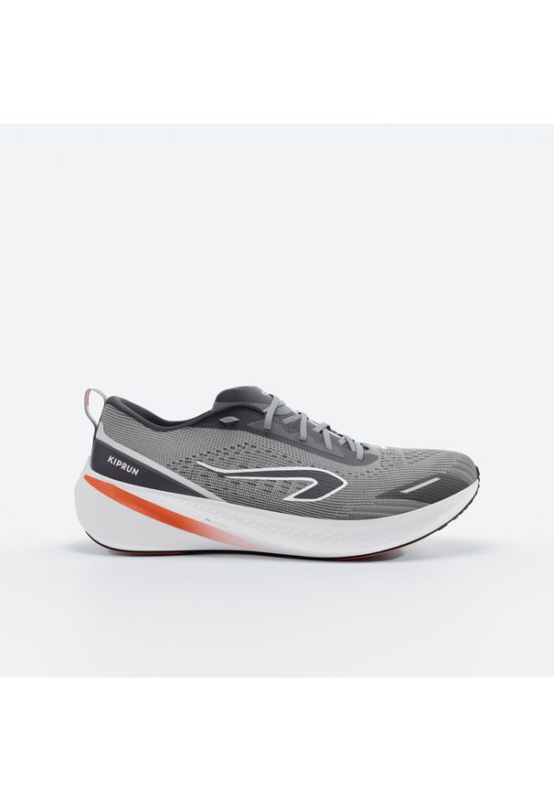 KIPRUN - Buty do biegania męskie Kiprun Cushion 500. Kolor: biały, szary, wielokolorowy. Szerokość cholewki: normalna. Sport: bieganie