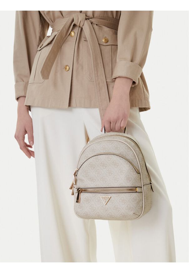 Guess Plecak Manhattan II HWSG71 18320 Beżowy. Kolor: beżowy. Materiał: skóra