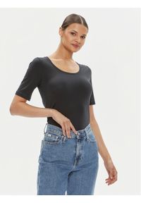 GANT - Gant T-Shirt 4203491 Czarny Slim Fit. Kolor: czarny. Materiał: bawełna #1