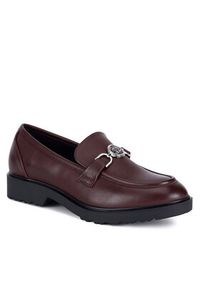 Nine West Loafersy WFA3043-1A Bordowy. Kolor: czerwony. Materiał: skóra #4