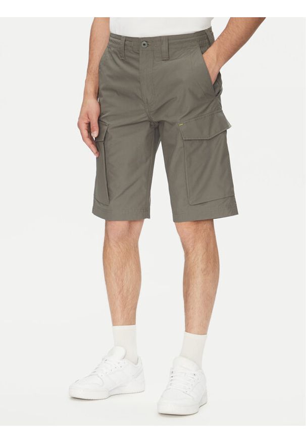 G-Star RAW - G-Star Raw Szorty materiałowe Core D26220-C973 Szary Regular Fit. Kolor: szary. Materiał: bawełna