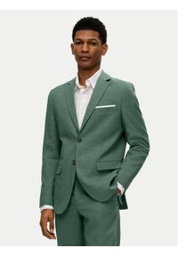 Selected Homme Marynarka 16087870 Zielony Slim Fit. Kolor: zielony. Materiał: syntetyk
