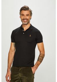 Polo Ralph Lauren - T-shirt/polo 710685514002. Typ kołnierza: polo. Kolor: czarny. Materiał: dzianina. Długość: krótkie #1