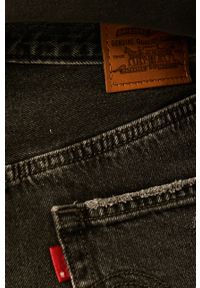 Levi's® - Levi's - Spódnica jeansowa. Okazja: na spotkanie biznesowe, na co dzień. Stan: podwyższony. Kolor: czarny. Materiał: jeans. Wzór: gładki. Styl: biznesowy, casual #4