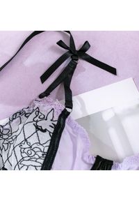 Intica - Komplet bielizny trzyczęściowy z koronkowym biustonoszem na romantyczne wieczory Therese. Kolor: wielokolorowy. Materiał: koronka. Wzór: aplikacja #7