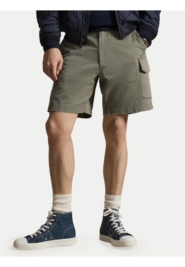 Polo Ralph Lauren Szorty materiałowe 710964027002 Zielony Relaxed Fit. Kolor: zielony. Materiał: bawełna