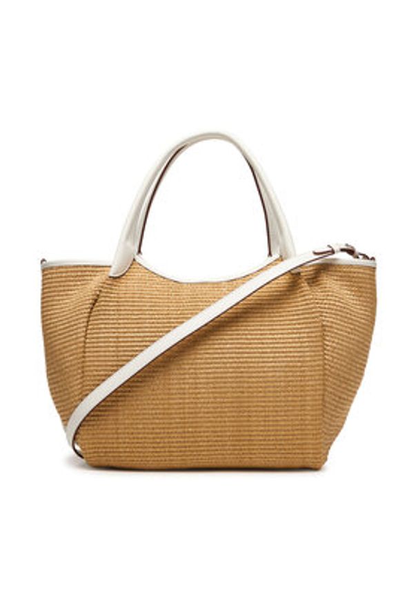 Emporio Armani Torebka EW001009 AF25819 M1335 Brązowy. Kolor: brązowy. Materiał: skórzane