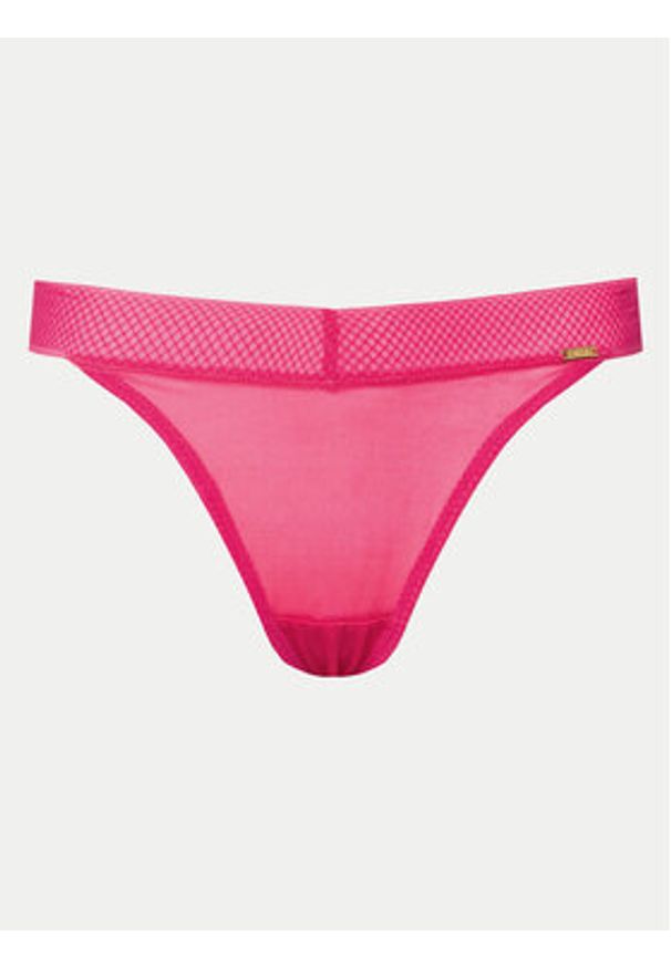 Gossard Stringi Glossies 6256 Różowy. Kolor: różowy. Materiał: syntetyk
