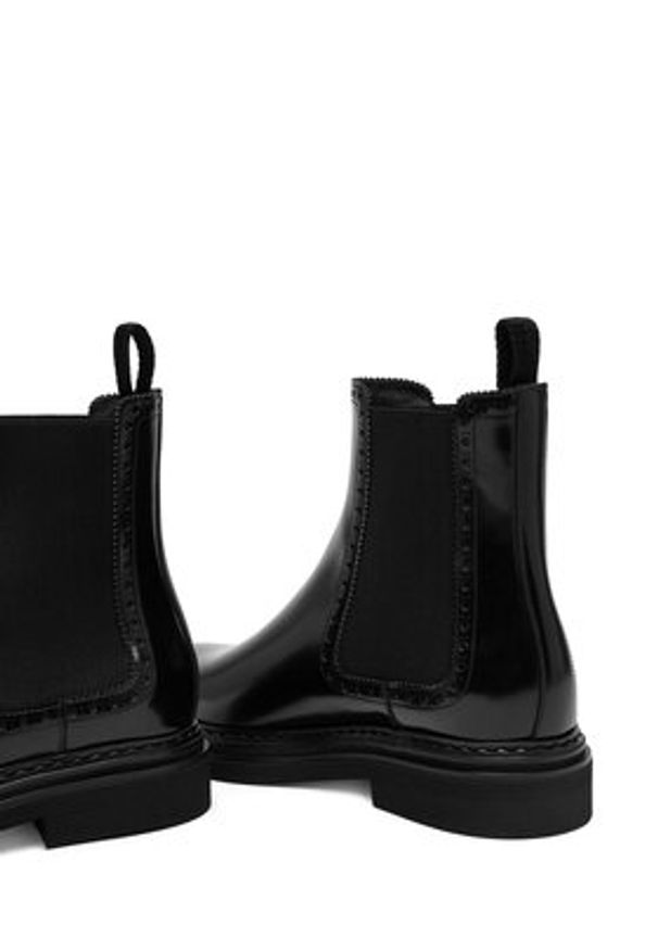 DOLCE & GABBANA - Dolce&Gabbana Sztyblety CT1049 A1203 Czarny. Kolor: czarny. Materiał: skóra