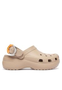Klapki Crocs. Kolor: beżowy. Obcas: na platformie #1