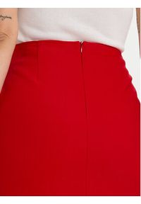 Morgan Spódnica mini 252-JADOR.F Czerwony Slim Fit. Kolor: czerwony. Materiał: syntetyk #5