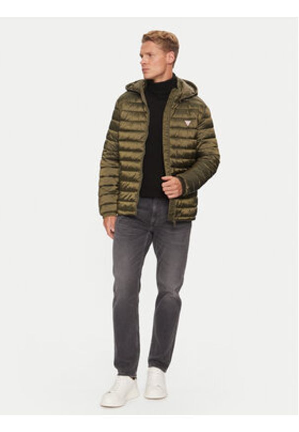 Guess Kurtka puchowa M4YL99 WG922 Zielony Regular Fit. Kolor: zielony. Materiał: syntetyk