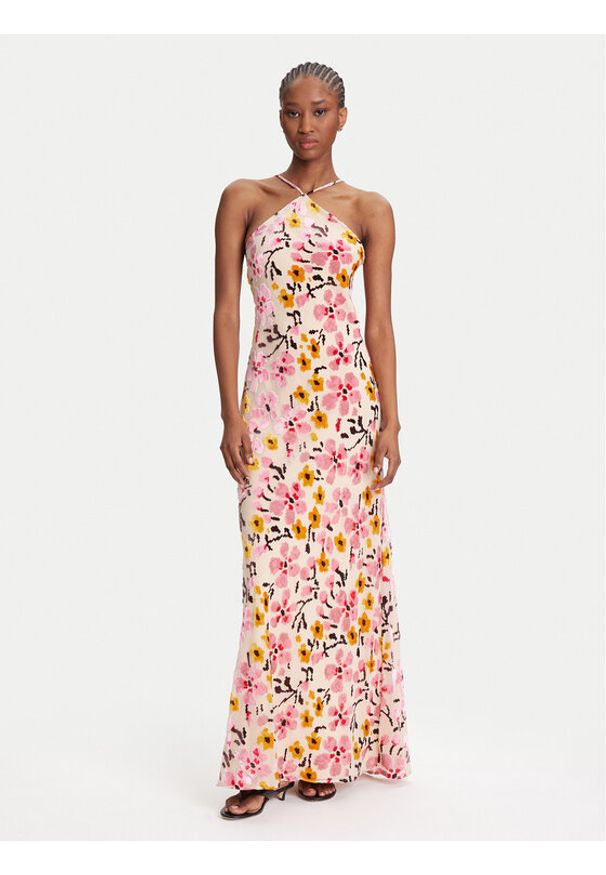 STAUD Sukienka letnia Cubism R25S2272BR Kolorowy Regular Fit. Materiał: wiskoza. Wzór: kolorowy. Sezon: lato