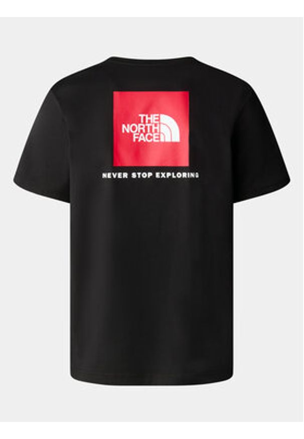 The North Face T-Shirt Redbox NF0A87NP Czarny Regular Fit. Kolor: czarny. Materiał: bawełna
