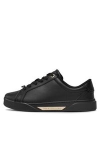 TOMMY HILFIGER - Tommy Hilfiger Sneakersy Golden Hw Court Sneaker FW0FW07702 Czarny. Kolor: czarny. Materiał: skóra #6