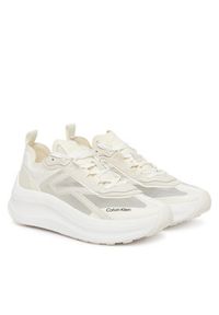 Calvin Klein Sneakersy Chunky Run Ckstripe Lup Rip HW0HW03005 05Z Écru. Kolor: kremowy. Materiał: materiał. Sport: bieganie #2