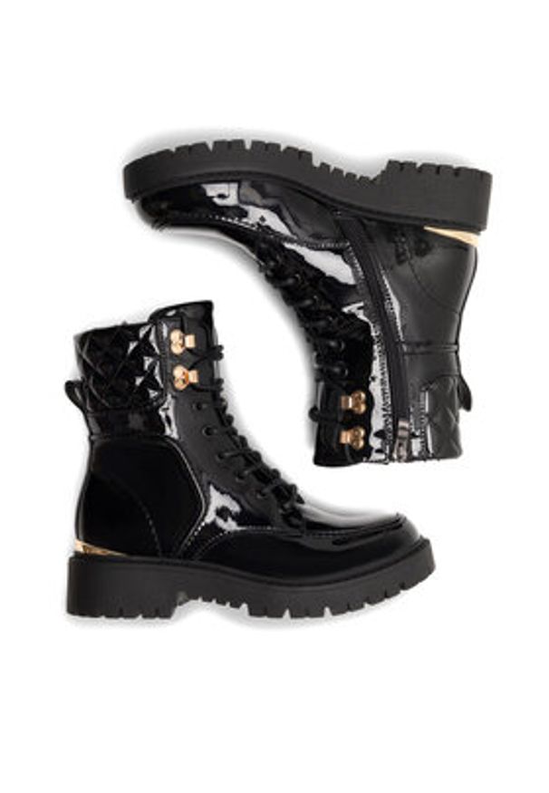 DeeZee Botki INGER H58022-2 Czarny. Kolor: czarny