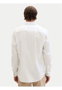 Tom Tailor Koszula 1040141 Biały Regular Fit. Kolor: biały. Materiał: len