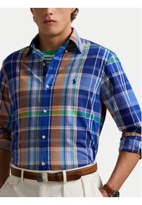 Polo Ralph Lauren Koszula 710960639002 Niebieski Custom Fit. Typ kołnierza: polo. Kolor: niebieski. Materiał: bawełna #6