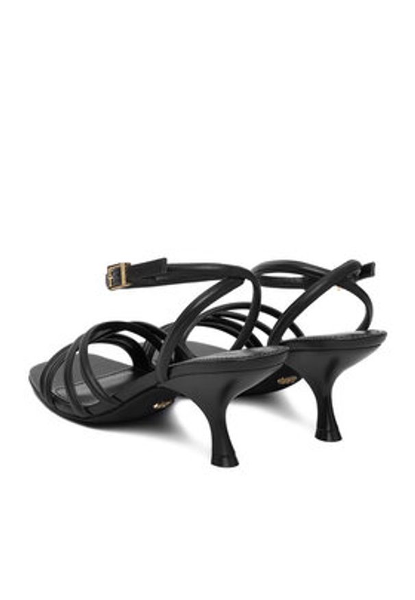 Gino Rossi - GINO ROSSI Sandały EO-LS655783-1 Czarny. Kolor: czarny. Materiał: skóra