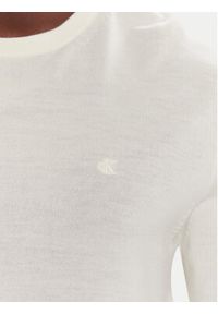 Calvin Klein Sweter LV04LB305G Écru Regular Fit. Materiał: wełna #4